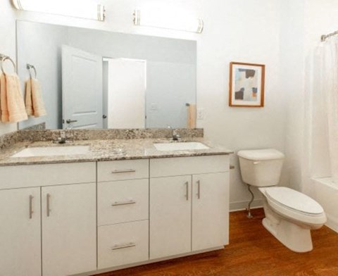 Primary En Suite Bathroom at Parc View Apartments & Townhomes, Midvale, Utah
