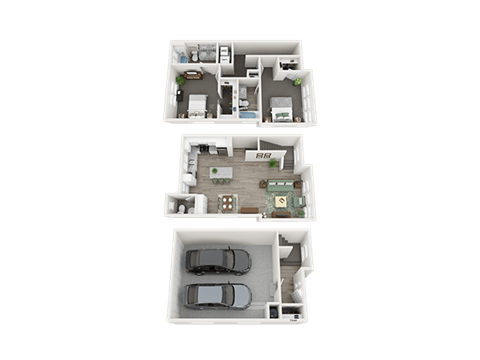 2Bed_2.5Bath Townhome at Parc View Apartments & Townhomes, Midvale, UT, 84047