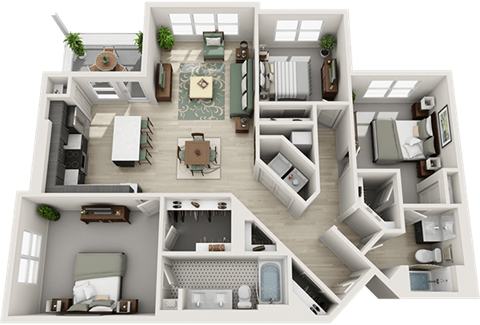 3Bed_2Bath at Parc View Apartments & Townhomes, Utah, 84047