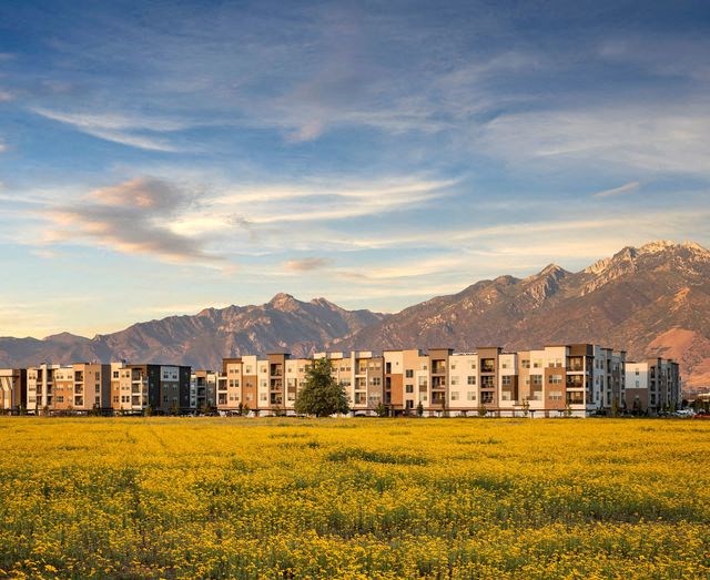 Evening View at Parc West Apartments, Draper, UT