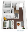 Studio Furnished Studio Furnished at Parc West Apartments, Draper