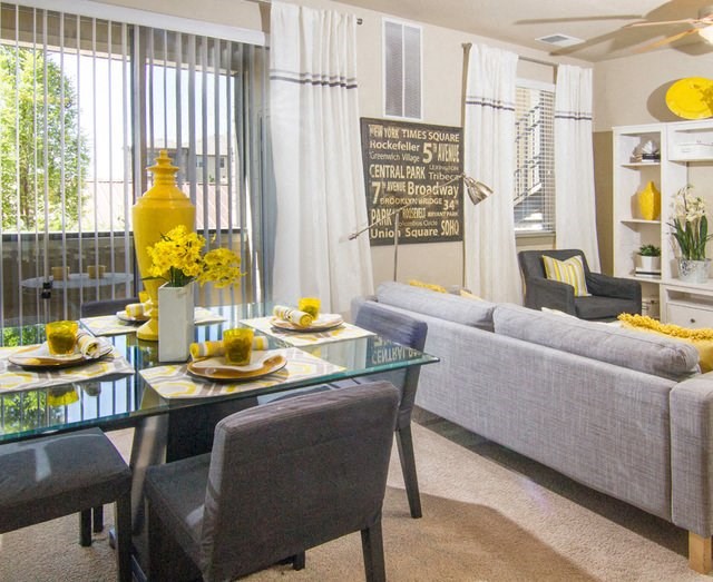 Open Dining  and Living Room at San Marino Apartments, South Jordan, 84095