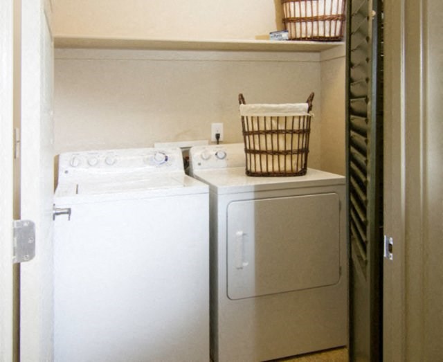 Full Size Washer And Dryer In Unit at San Marino Apartments, Utah