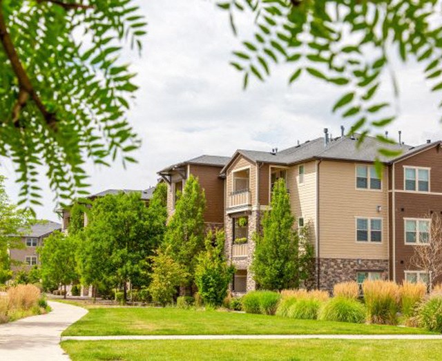 Green Space Walking Trails at San Moritz Apartments, Midvale