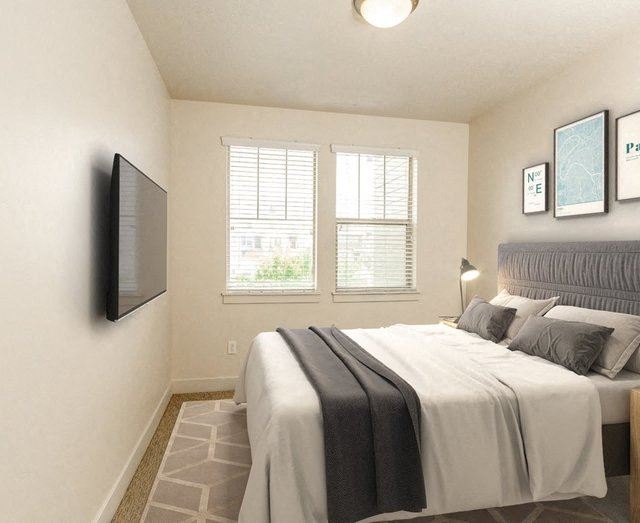 Beautiful Bright Bedroom With Wide Windows Beautiful Bright Bedroom With Wide Windows at San Moritz Apartments, Midvale, 84047