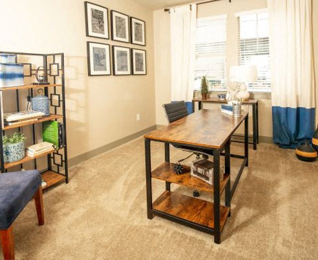 Living Room With Expansive Window at San Moritz Apartments, Utah