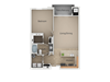 One Bed One Bath Floor Plan One Bed One Bath Floor Plan at San Moritz Apartments, Midvale, UT