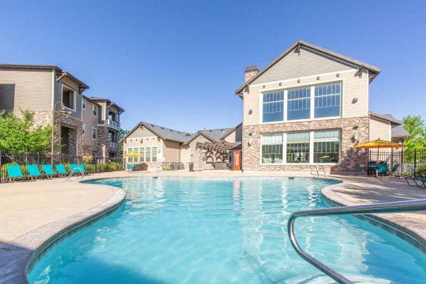 Crystal Clear Swimming Pool at San Tropez Apartments & Townhomes, Utah