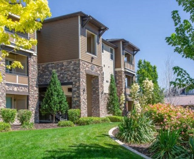 Private Balcony With Seating at San Tropez Apartments & Townhomes, South Jordan