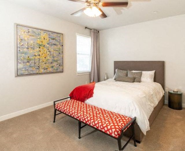Secondary Bedroom with full size bed  at San Tropez Apartments & Townhomes, South Jordan, Utah