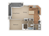1Bed_1Bath B 1Bed_1Bath B at San Tropez Apartments & Townhomes, Utah, 84095
