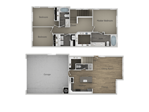 3Bed_2Bath Townhome at San Tropez Apartments & Townhomes, South Jordan, UT