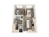Studio Floor Plan Studio Floor Plan at Soleil Lofts Apartments, Utah, 84096