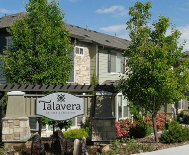 Welcoming Property Signage at Talavera at the Junction Apartments & Townhomes, Midvale, Utah