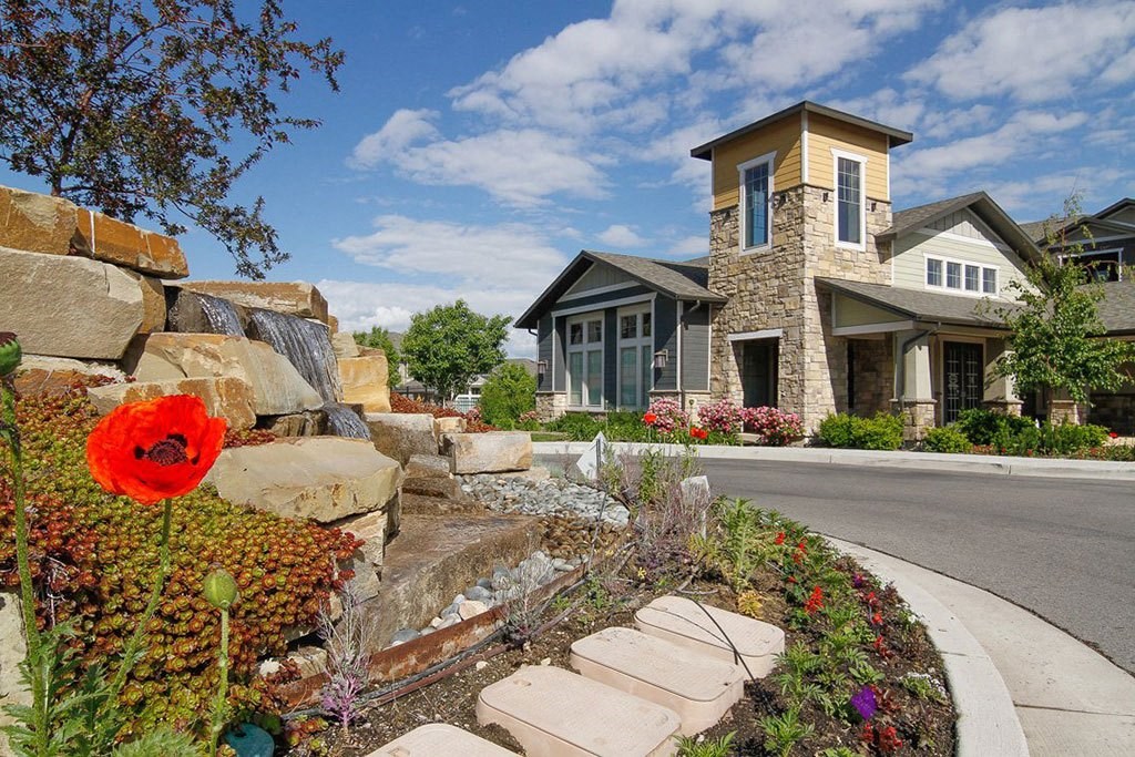 Beautiful Entry to Talavera at the Junction Apartments & Townhomes, Midvale, Utah
