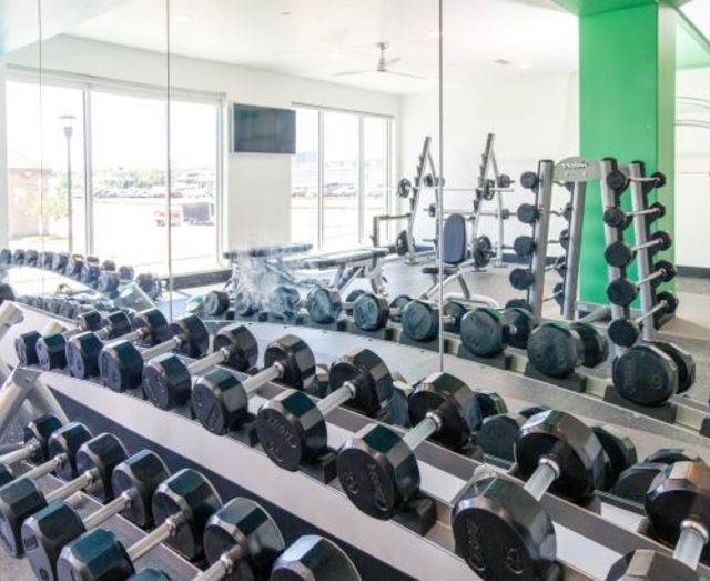Free Weights In Gym at Arcadia, Sandy, Utah