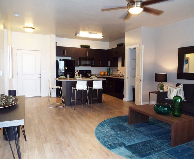 Open Concept Living Space Open Concept Living Space at Enclave at 1400 South Apartments, Salt Lake City, Utah