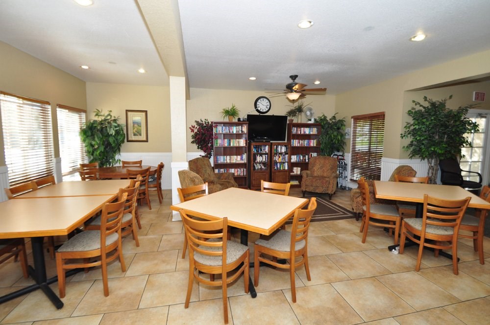 Community Room & Library at Heritage Park Senior Apartments Community Room & Library at Heritage Park Senior Apartments - Norco CA