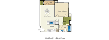 1 Bedroom 1 Bathroom Floor Plan at Providence Place Apartments, Salt Lake City, UT