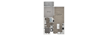 A1 Floor Plan at Veranda Apartments, Draper, Utah