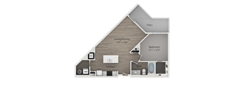 A2 Floor Plan at Veranda Apartments, Draper
