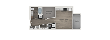 A3 Floor Plan at Veranda Apartments, Draper, 84020