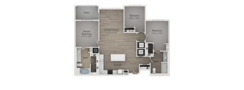 C2 Floor Plan at Veranda Apartments, Draper, UT