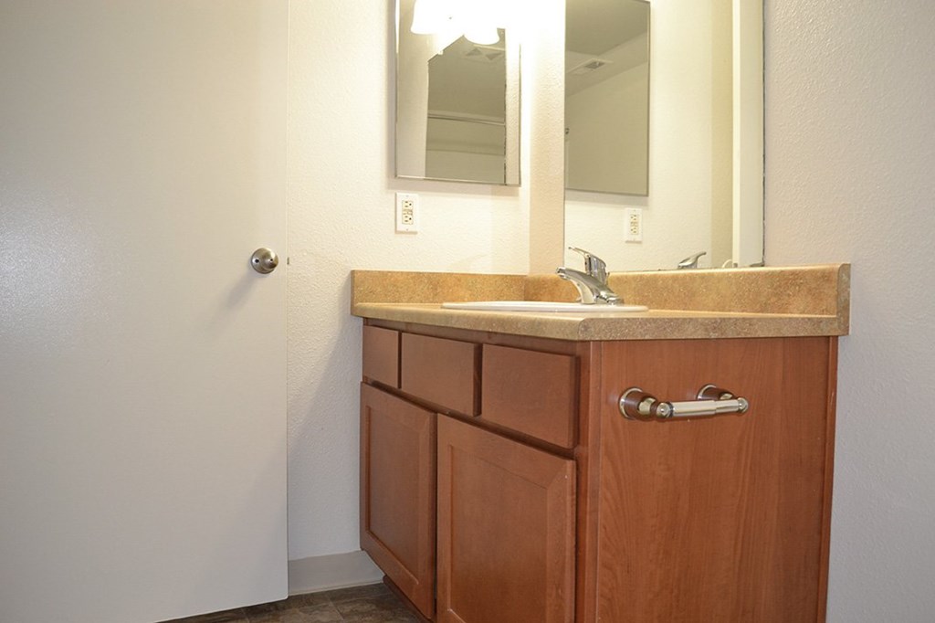 Updated Bathroom at Village Grove Apartments, Escondido, CA