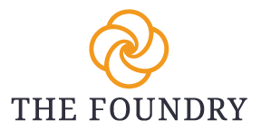 The Foundry logo consists of an orange swirl above the company name.