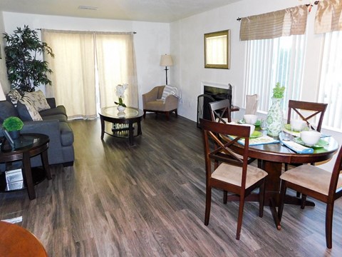 Open Concept Living  and Dining Room