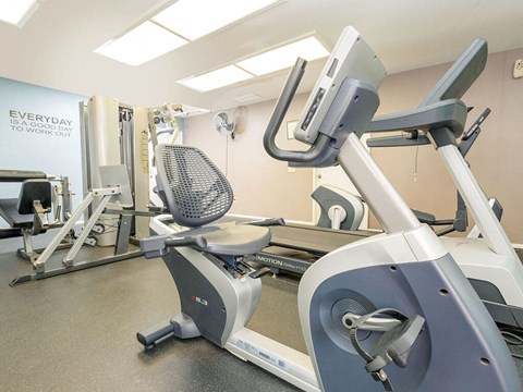 Workout Room  at River Oaks Apartments & Townhomes, Hanford, California