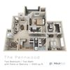 Pennwood Floor Plan 1040 Square-Foot Pennwood Floor Plan at Polo Run Apartments, ZPM, Pennsylvania