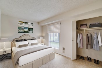 Large Bedroom With Closet Large Bedroom With Closet at River Pointe Apartments, ZPM, Fort Washington - Photo Gallery 6