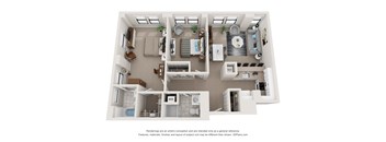 Floor plans of an apartment home in Philadelphia, PA