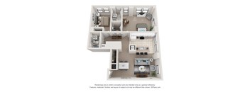 Floor plans of an apartment home in Philadelphia, PA