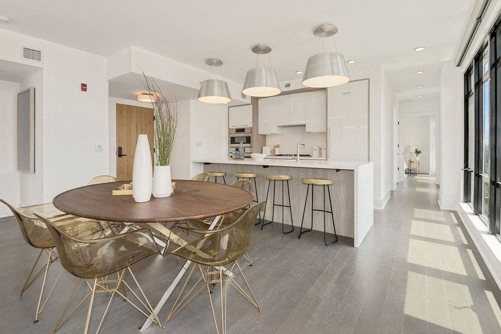 dining room and kitchen