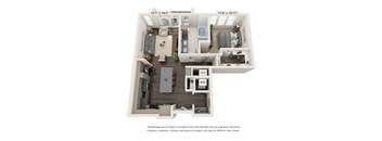 a 3 bedroom floor plan with a bathroom and a balcony