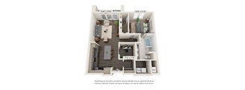 a floor plan is shown with a bedroom and a living room