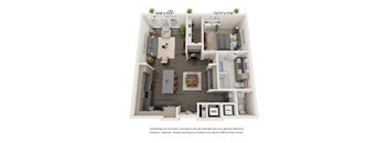 a 1 bedroom floor plan with a bathroom and a balcony