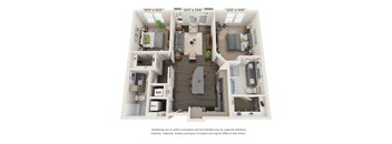 a 1 bedroom floor plan  villas at spring creek
