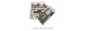 a234 floor plan  1 bedroom  1199 square feet  the villa