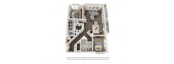 a 1 bedroom floor plan  550 sq ft