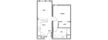 a floor plan of a small apartment