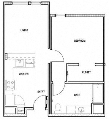 a floor plan of a small apartment