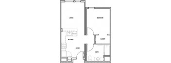 a floor plan of a small apartment