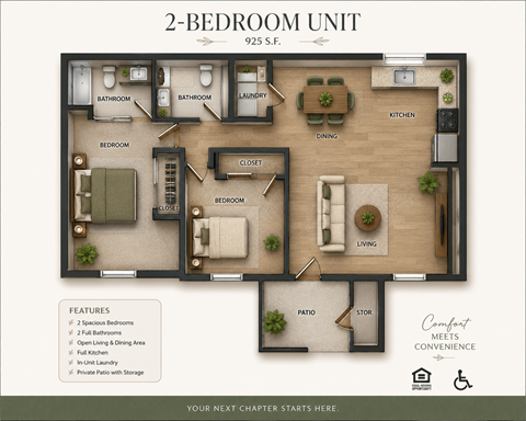 2511 Hohokam Dr 2-3 Beds Apartment for Rent