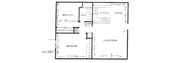 Two Bedroom Floorplan 910sft
