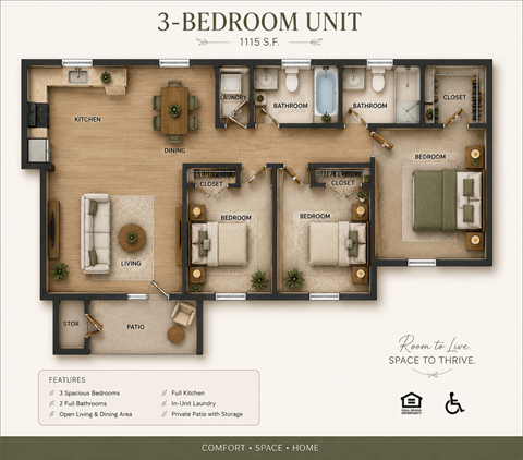2511 Hohokam Dr 2-3 Beds Apartment for Rent