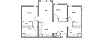 a floor plan of a house