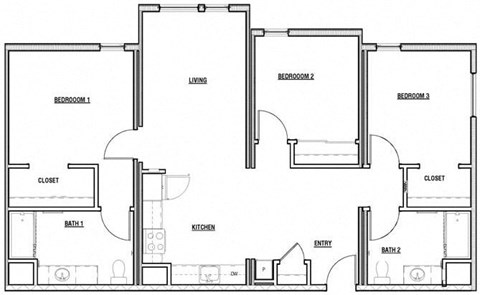 a floor plan of a house